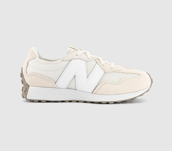 Kids New Balance New Balance 327 Junior Trainers White Sea Salt White Uk Size 4