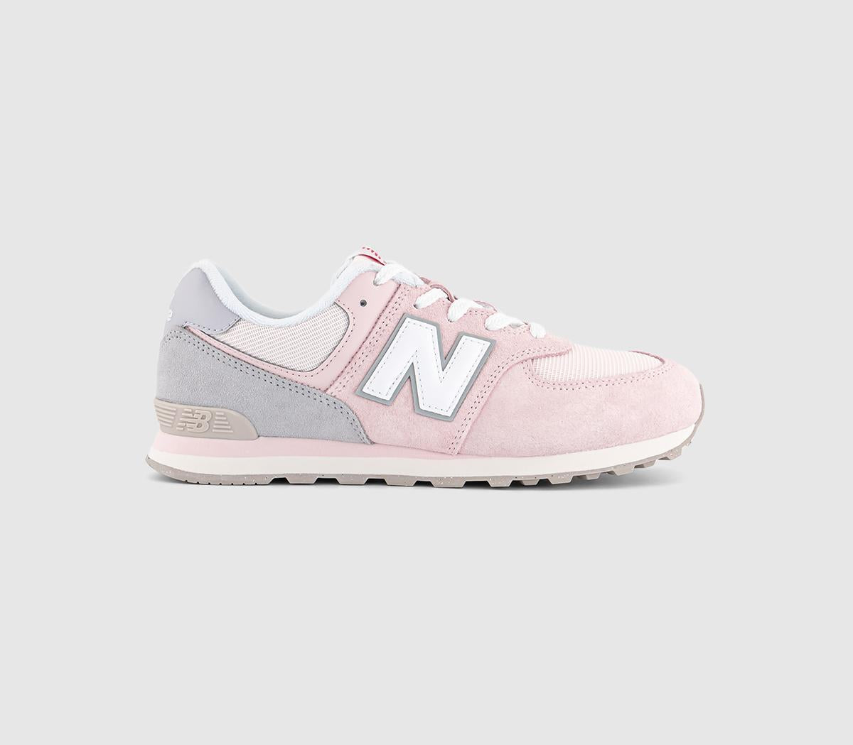 Kids New Balance 574 Gs Trainers Shall Pink Uk Size 4