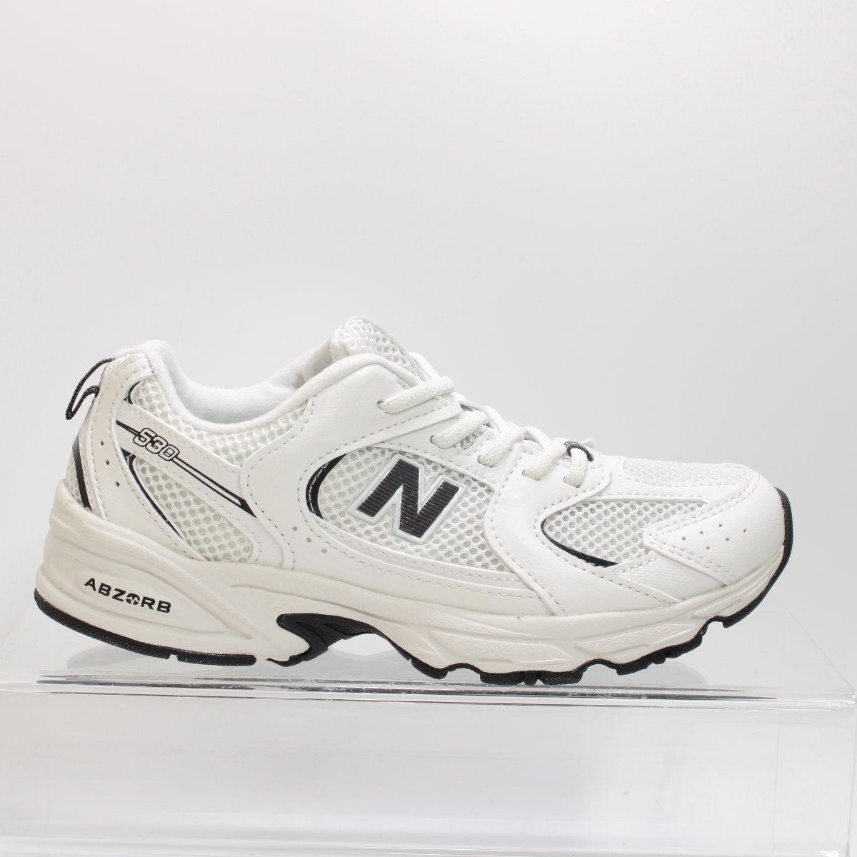 Kids New Balance 530 Youth Trainers White Black UK Size 1 youth