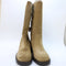 Womens OFFICE Kickstart Chunky Calf Boot Beige Suede UK Size 6