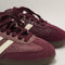 adidas Samba OG Trainers Snake Print Maroon Cream White Gold Metallic UK Size 4