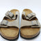 Mens OFFICE Sidney Double Buckle Footbed Taupe Suede UK Size 9