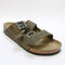 Mens BIRKENSTOCK Arizona Two Strap Sandals Faded Khaki Oiled Leather UK Size 10.5 EU45