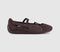 Womens PUMA Speedcat Ballet Pumps Python Chocolate Brown UK Size 5