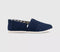Mens TOMS Classic Alpargata Navy Heritage Canvas UK Size 8.5