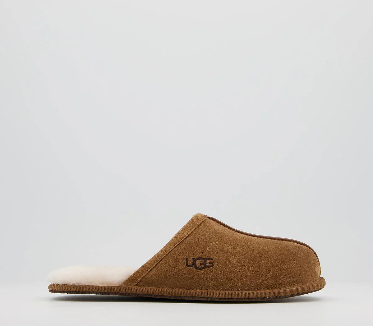 Mens UGG Scuff Slipper Chestnut Suede New UK Size 7