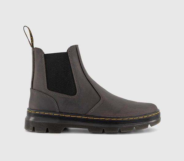 Mens Dr. Martens Embury Boots Gunmetal Saddleback UK Size 7