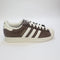 adidas Superstar II Trainers Shadow Brown Off White Gold Metallic UK Size 6.5