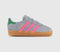 Kids adidas Gazelle 2 Infant Trainers Halo Silver Pink Green UK Size 6infant