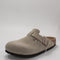 Womens BIRKENSTOCK Boston Clog Taupe Suede UK Size 5 EU38