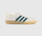 adidas Gazelle Indoor Trainers Cream White White Collegiate Green Gum UK Size 5.5