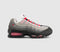 Nike Air Max 95 Trainers Black Solar Red Medium Ash Dark Pewter Dust Granit UK Size 5.5