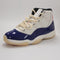 Odd sizes - Jordan Air Jordan 11 Trainers Deep Royal Blue Fire Red Sail Black Muslin UK Sizes Right 7.5/Left 8