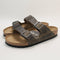 Mens BIRKENSTOCK Arizona Two Strap Sandals Faded Khaki Oiled Leather Sfb UK Size 7 EU40