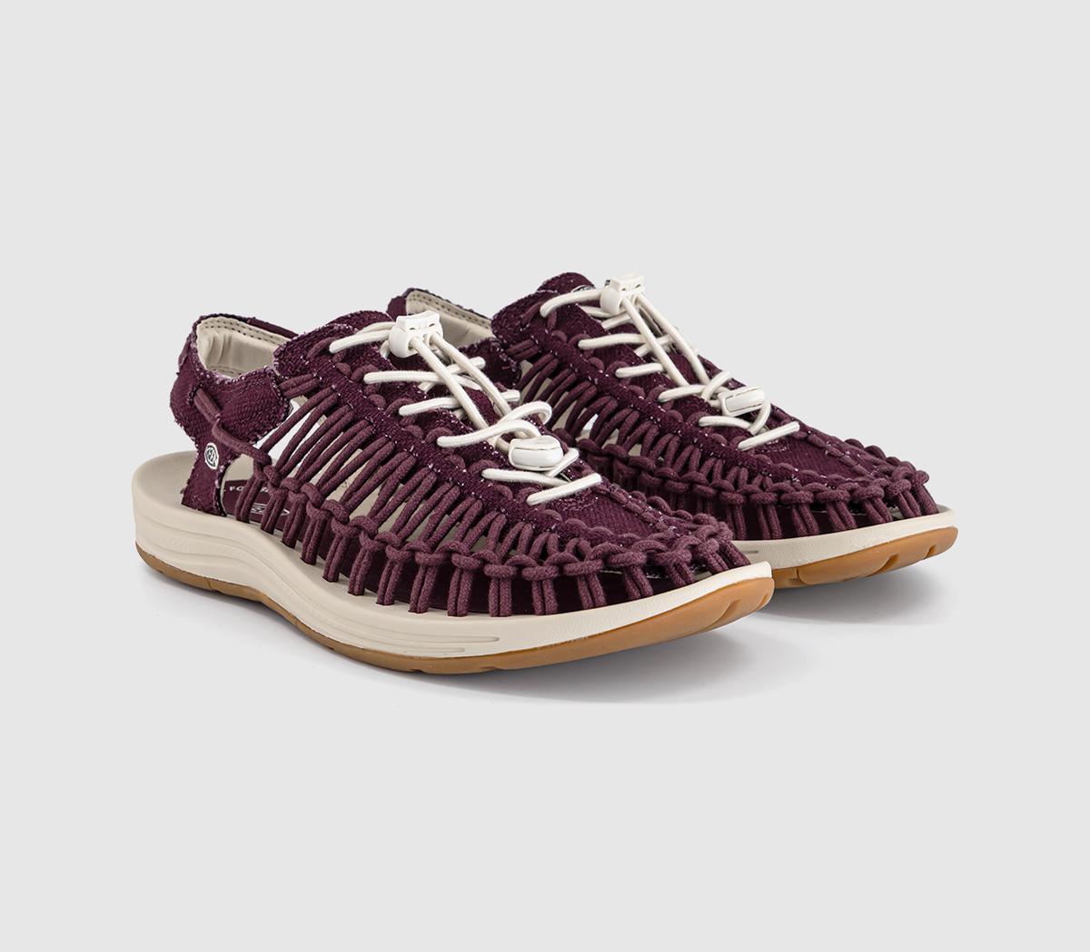 Womens KEEN Uneek F Sandals Fig Birch