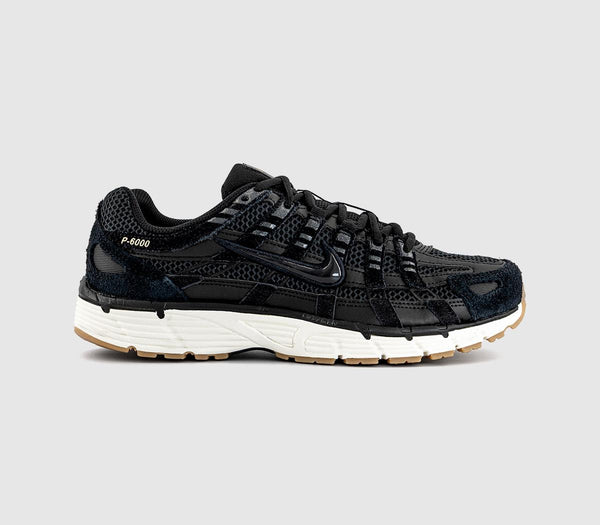 Nike P-6000 Trainers Black Black Metallic Gold Grain Sail