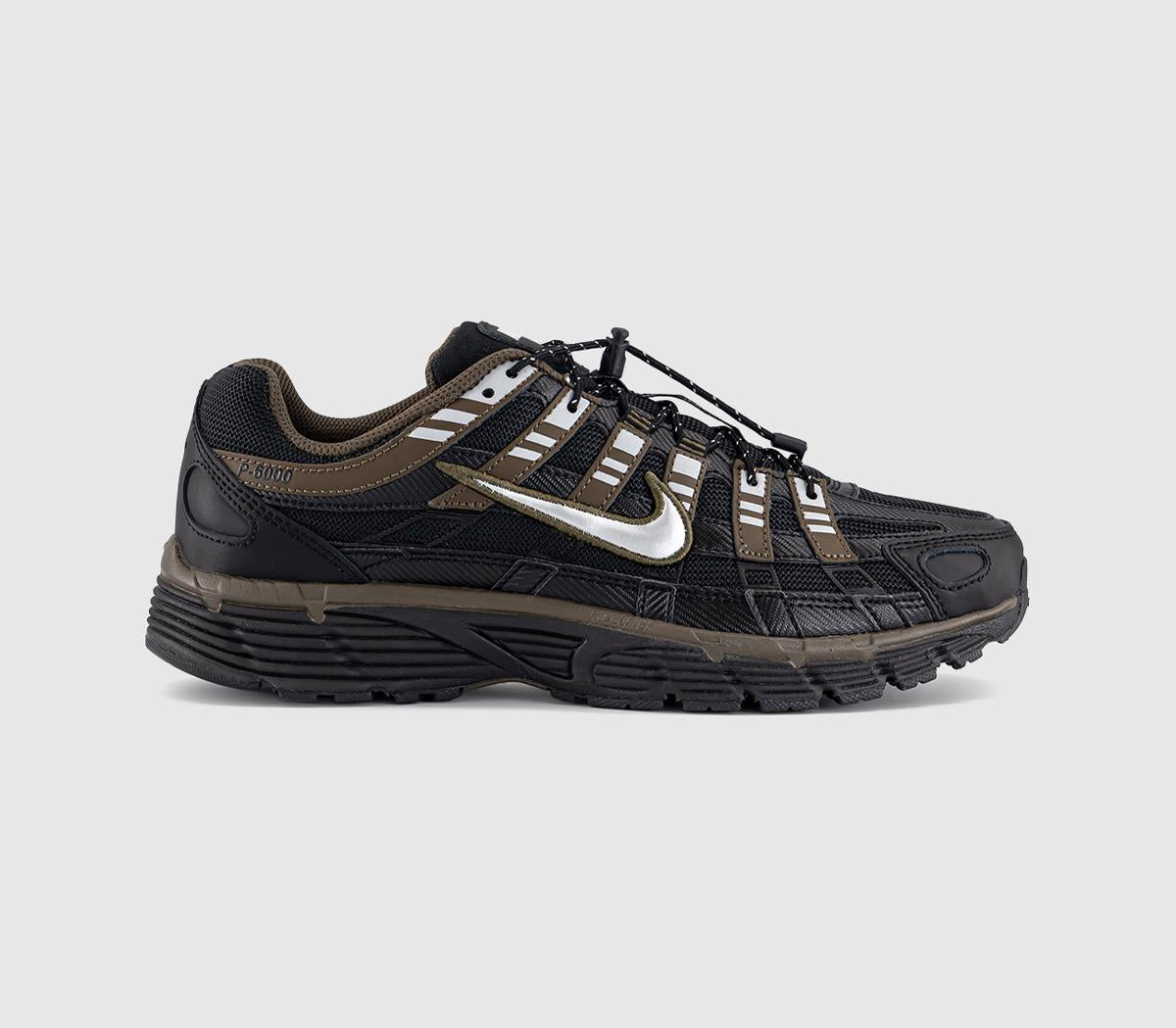 Nike P-6000 Black Metallic Silver Dark Hazel