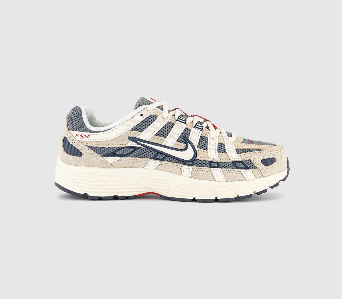 Nike P-6000 Trainers Light Khaki Pale Ivory Thunder Blue