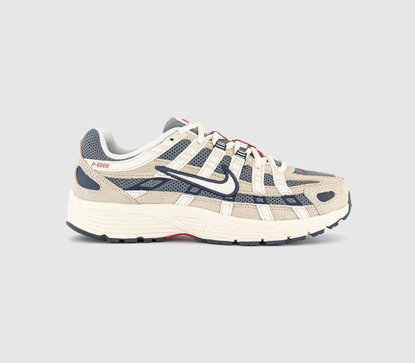 Nike P-6000 Trainers Light Khaki Pale Ivory Thunder Blue