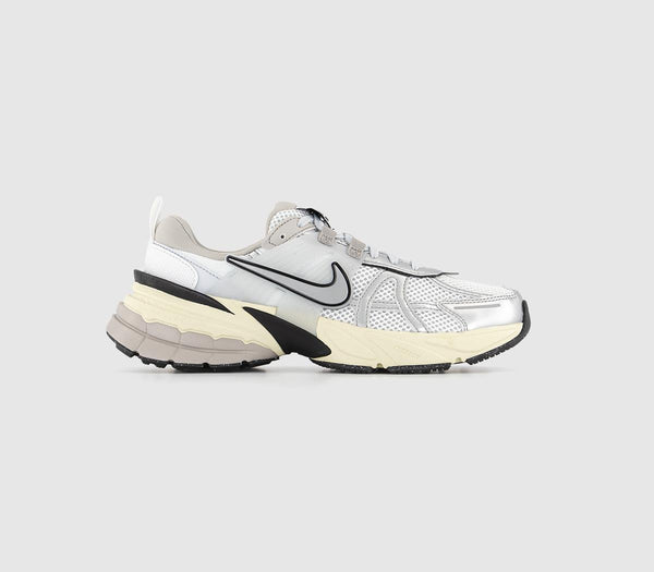 Odd Sizes -  Nike Nike V2k Run Summit White Metallic Silver - UK Sizes Right 5.5/Left 6