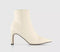 Womens Office Adele Slim Heel Ankle Boots Off White