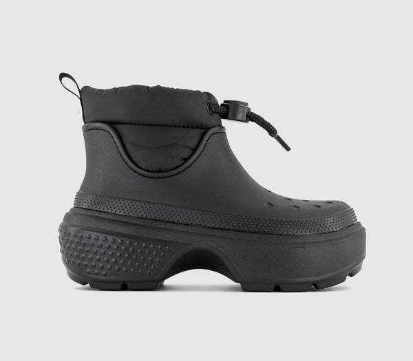 Womens Crocs Stomp Puff Boots Black Uk Size 6
