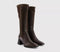 Womens Vagabond Shoemakers Hedda Tall Stretch Boots Chocolate Leather