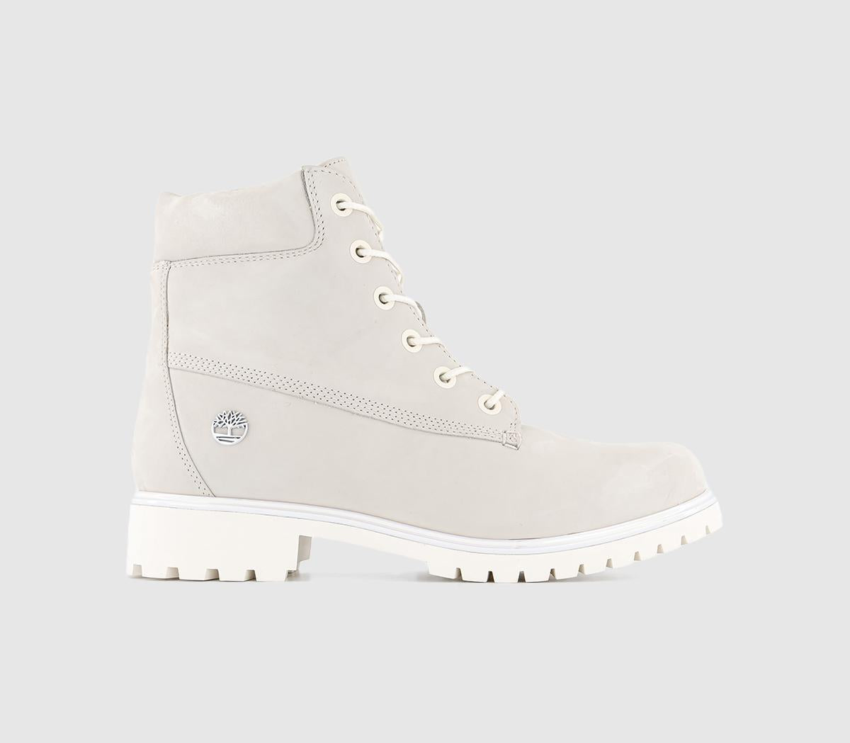 Odd Sizes - Womens Timberland Lyonsdale Boots Cream Irridescent - UK Sizes Right 4/Left 3.5