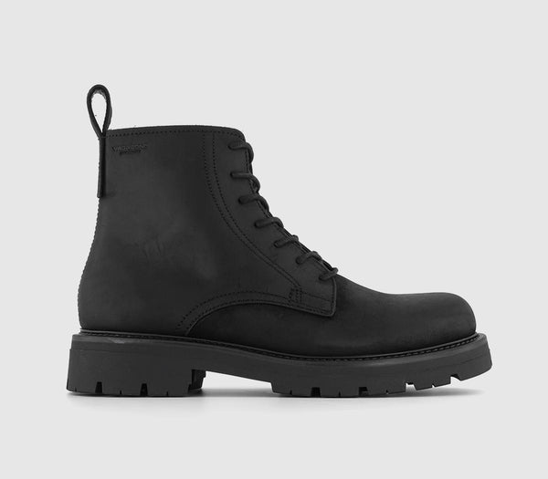 Mens Vagabond Shoemakers Cameron Lace Up Boots Off Black
