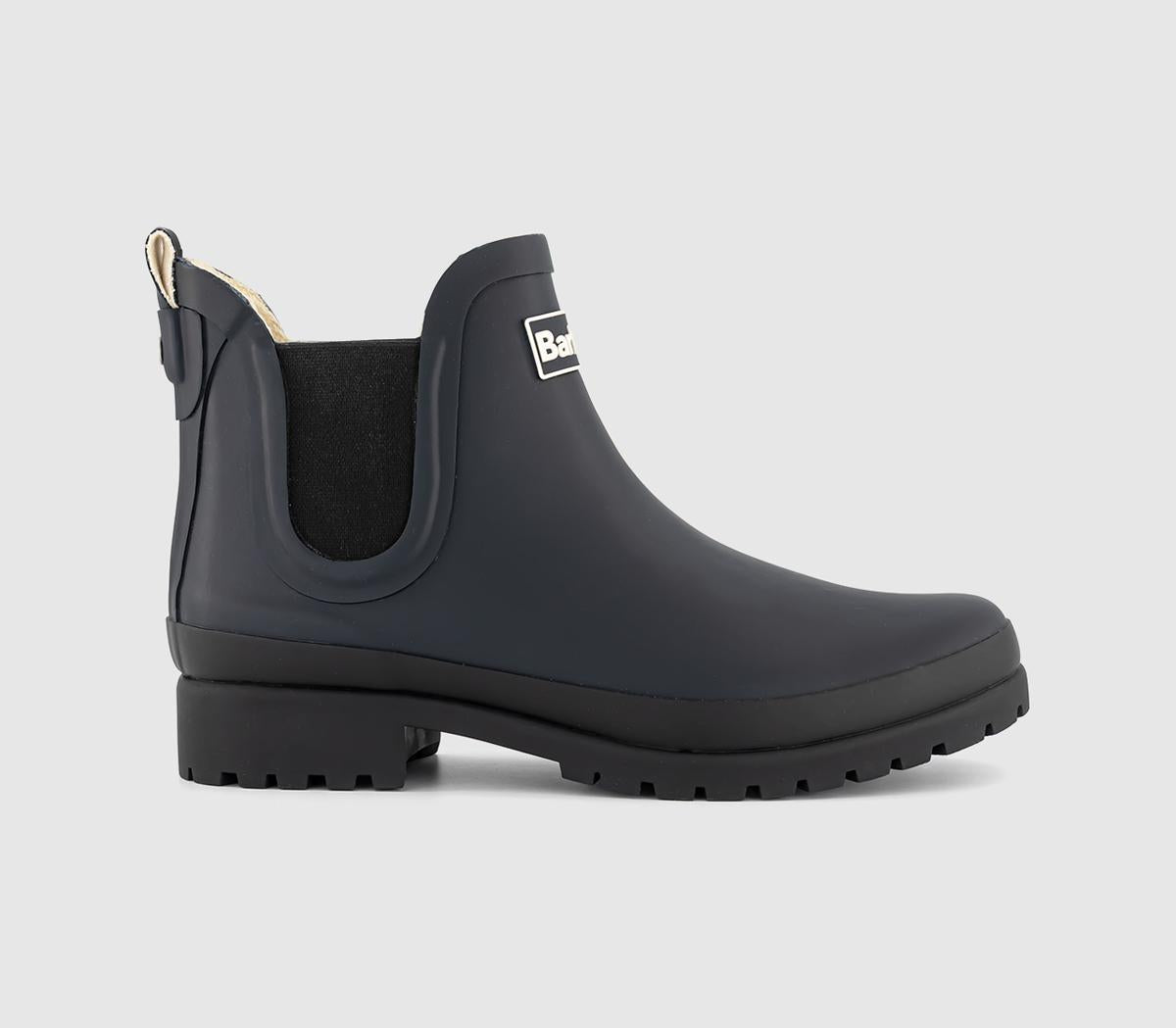 Womens Barbour Aubrey Welly Boots Navy