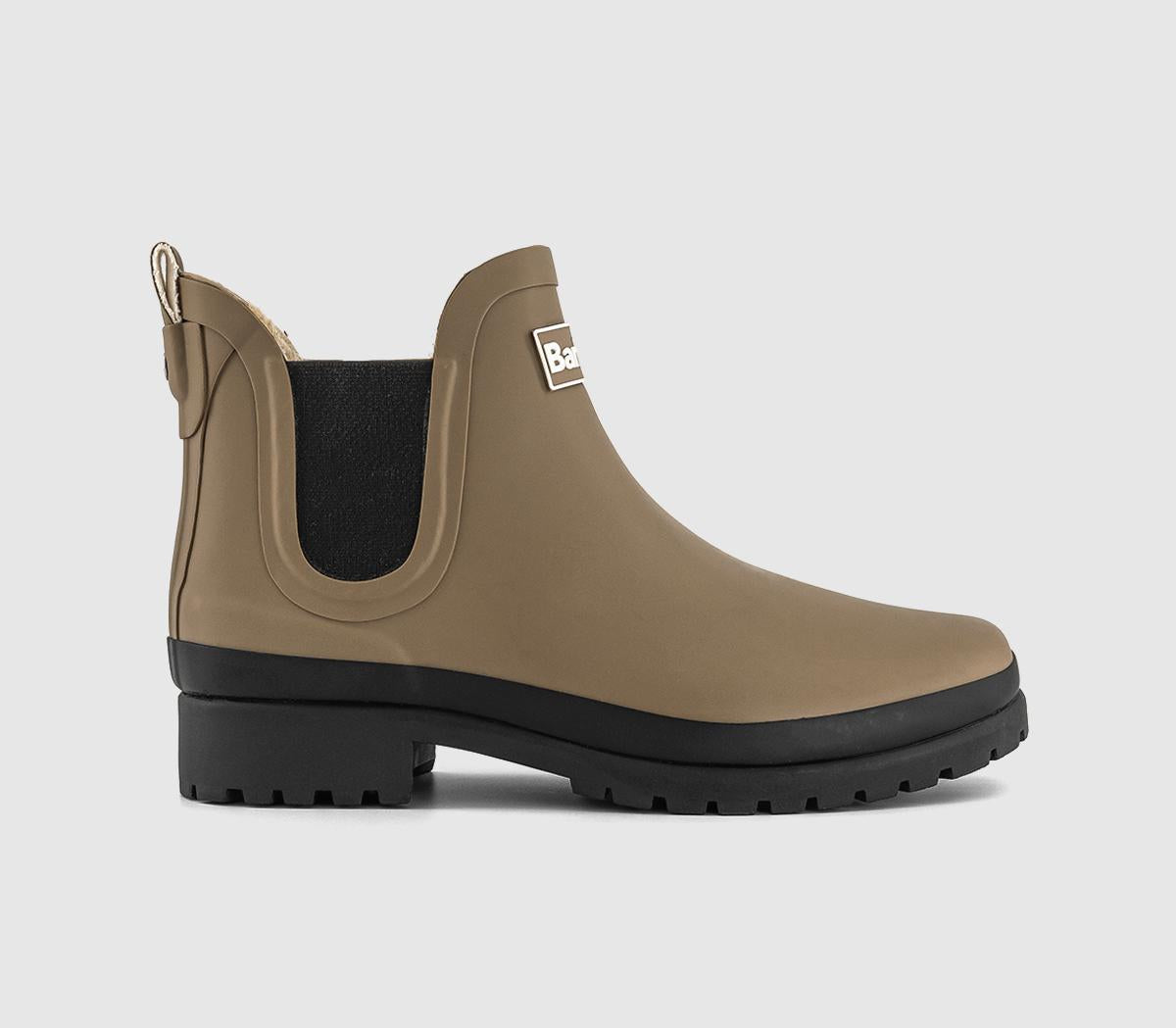 Womens Barbour Aubrey Welly Military Brown