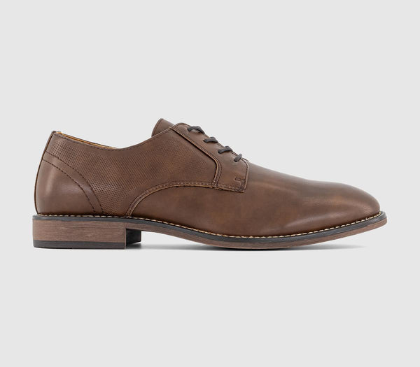Mens Office Claydon Smart Derby Shoes Brown