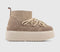Womens INUIKII Classic Low Platform Boots Beige