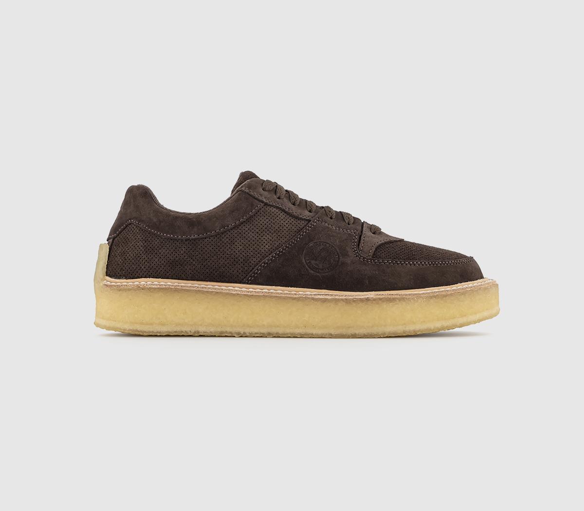 Clarks Originals Sandford Trainers Dark Brown