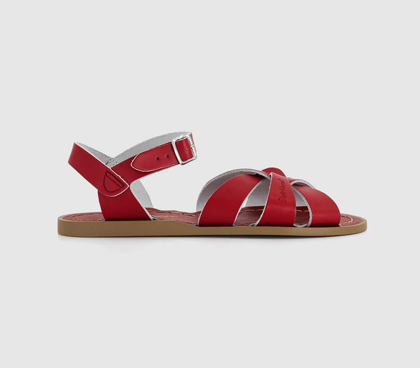 Womens SaltWater Original Sandals Red