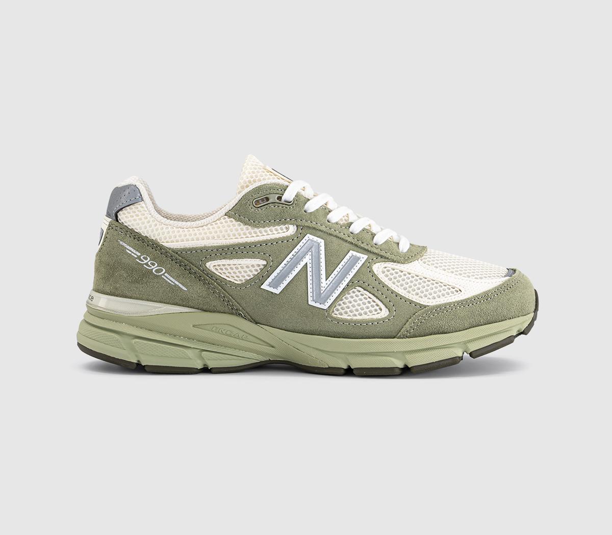 New Balance 990v4 Made in USA Trainers Olive Leaf