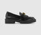 Womens Office Frankly Trim And Fringe Loafers Black
