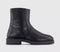 Womens Office Amaze Clean Sole Ankle Boots Black Leather