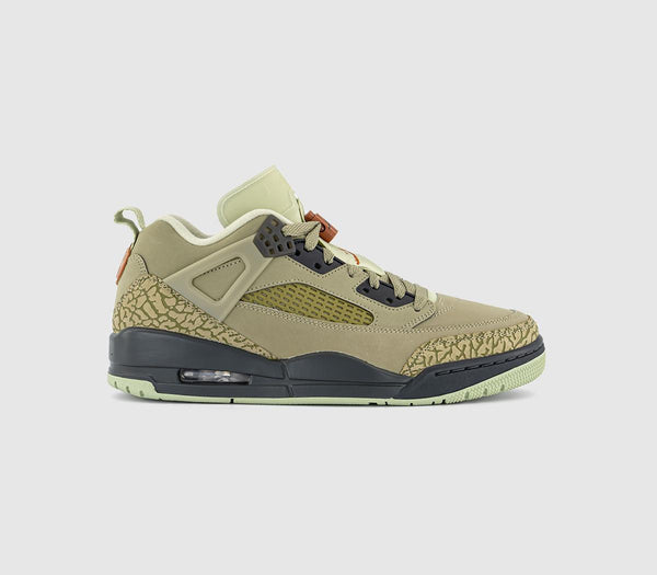 Nike Jordan Spizike Low Trainers Neutral Olive Dark Russet Olive Aura