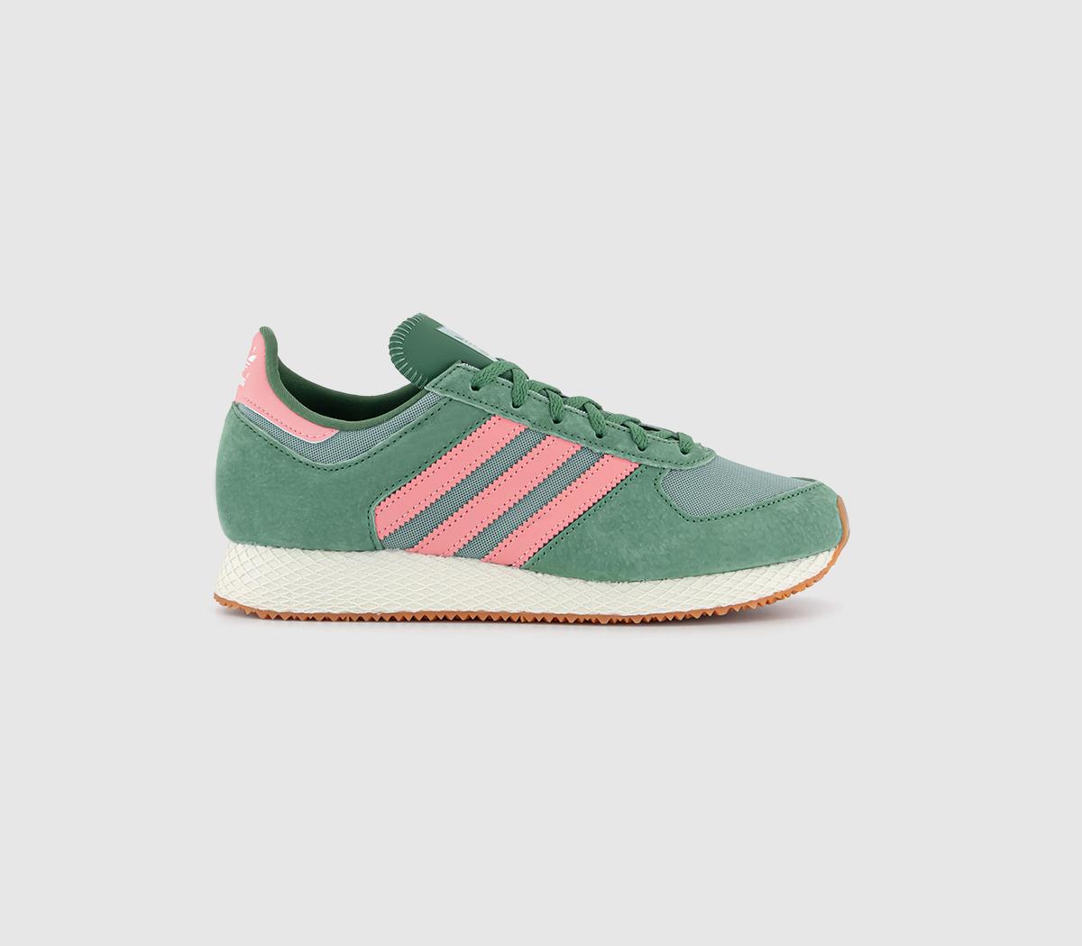 adidas Atlanta Trainers Preloved Green Hazy Green Semi Pink Spark