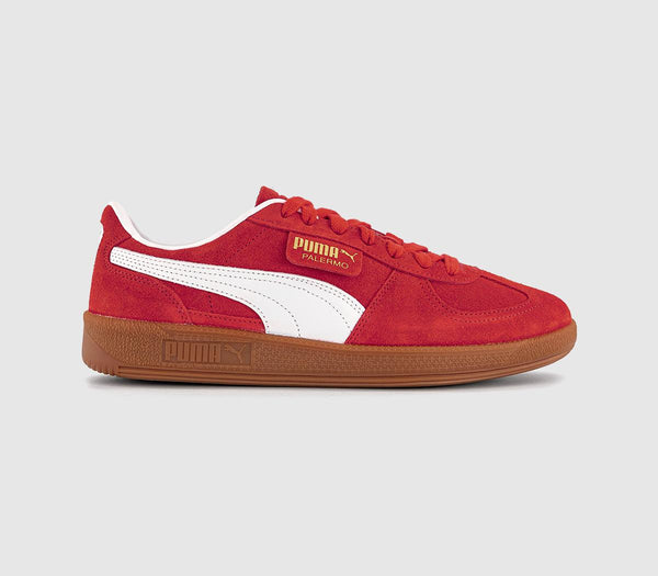 PUMA Palermo Trainers Red White