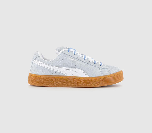 Puma Suede Xl Icy Blue Puma White Silver Uk Size 5