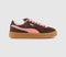 Puma Suede XL Trainers Chestnut Brown Peach Smoothie