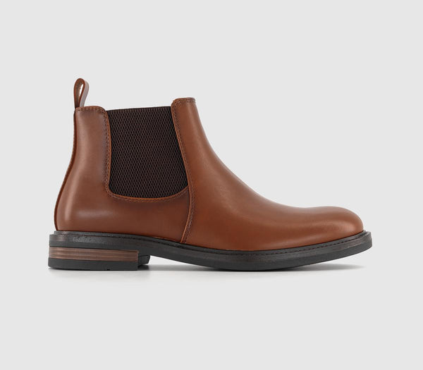 Mens Office Brandon  Chelsea Boots Brown