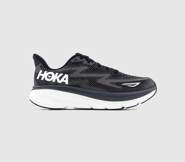 Hoka Clifton 9 Trainers Black White