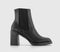 Womens Office Announce Platform Chelsea Boots Black