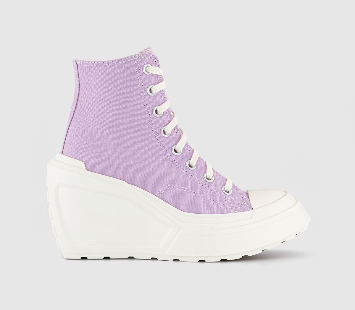 Converse Chuck 70 De Luxe Wedge Stardust Lilac Egret Black Uk Size 6