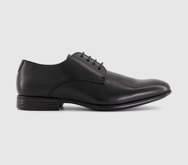 Mens Office Mansel 4 Eye Derby Shoes New Black