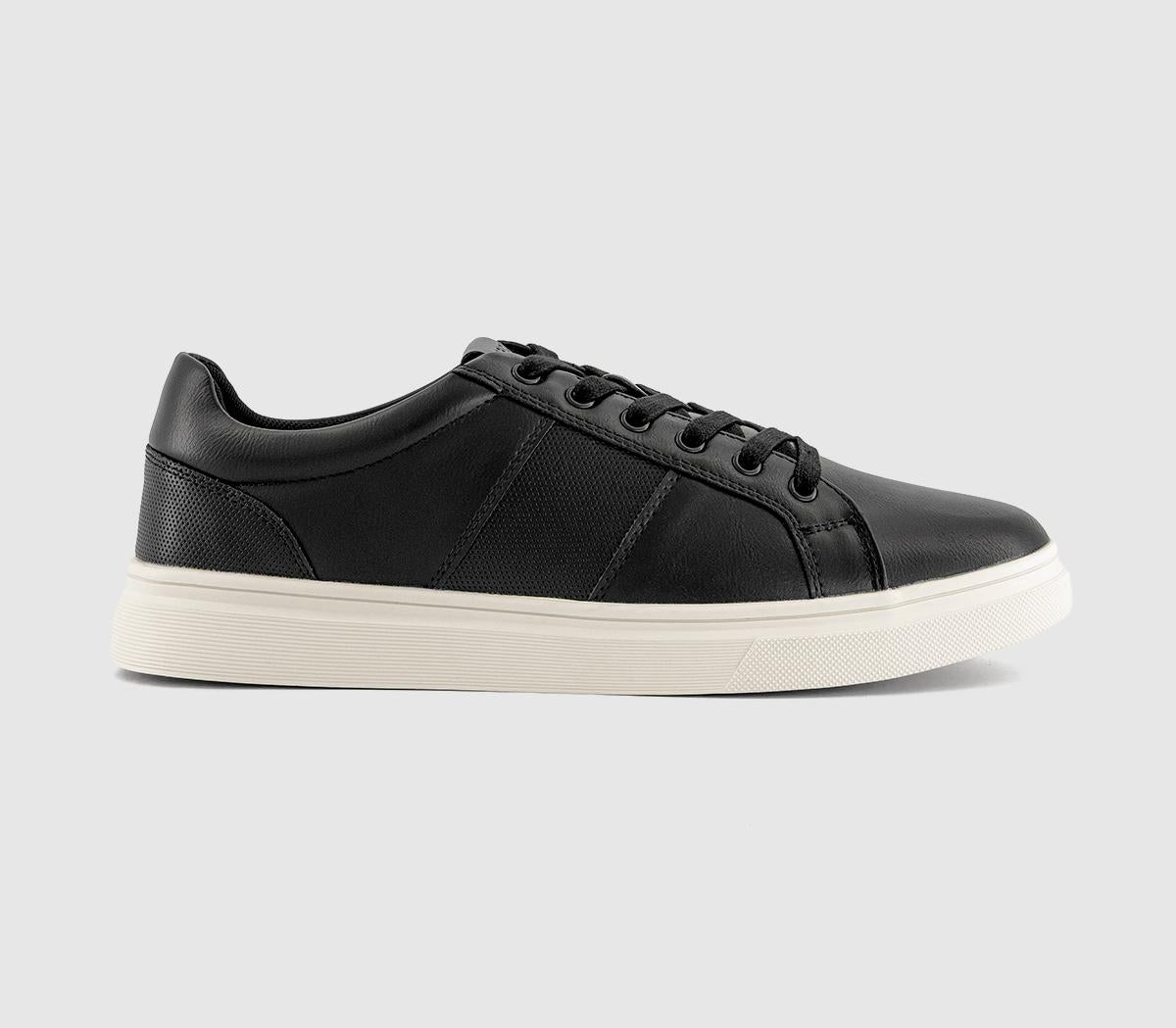 OFFICE Conor Tonal Stripe Trainers New Black