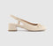 Womens Office Montana  Slingback Trim Court Heels Off White